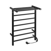 Полотенцесушитель электрический КЛАССИК-ПРЕМИУМ-ПРЯМОЙ ЧЕРНЫЙ  полк. 680*500*235  6 перекладин BRMIX