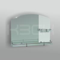 Зеркало 46132 53*66 см + полка 60 см с бортом + полка 20 см с бортиком