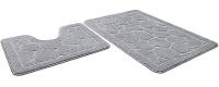 Набор ковриков 60*90+60*50 серый SHAHITEX ЭКО
