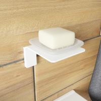 Мыльница, мат. стекло, сплав металлов, белый матовый Slide  IDDIS,SLIWTG0i42