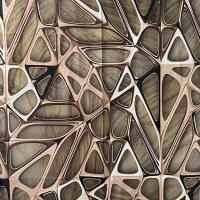 Штора для ванной МЕДНЫЕ узоры САНАКС полиэстер 