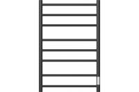 Полотенцесушитель электрический АВРОРА Point 500*800 П8 PN10858B диммер справа, черный