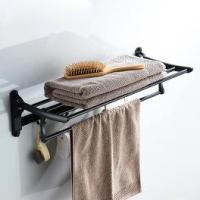 Полка откидная с крючками черная алюм L5524 LEDEME