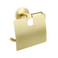 Бумагодержатель с крышкой золото-сатин «COMFORT GOLD»  FX-87010 Fixsen 