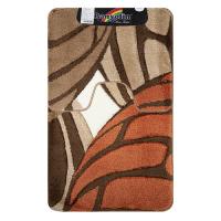 Коврик в ванную DELUXE 01  двойной коричневый  60*100+50*60 см 100% полиэстер ворс 17мм