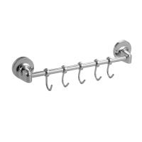 Вешалка с пятью крючками прямая (самоклейка или шуруп) САНАКС