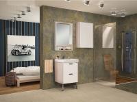 Тумба напольная 55 см Йорк белый ясень+ умывальник ТИГОДА-55 