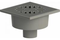 Трап вертикал. 50мм с клапаном (нерж. реш 150х150) ТатПолимер