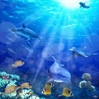 Штора для ванной BRIMIX морское дно