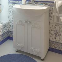 Тумба Прованс 55 +  раковина ЭРИКА 55 белый