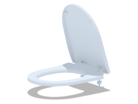 Сиденье д/унит. АНИ ПЛАСТ из п/п с пласт.креплением, микролифт