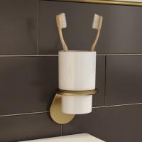 Подстаканник одинарный, керамика, сплав металлов, Oldi, бронза, IDDIS, OLDBRC1i45