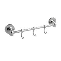 Вешалка САНАКС с 3-мя крюч прямая (самоклейка/дюбель-шуруп)