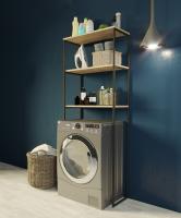 Шкаф GRUNGE LOFT над стир.машиной 170*65 Дуб вотан