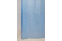 Штора для ванны WS-816 180х180, голубая полиэстер, люверсы, утяжелители Delphinium