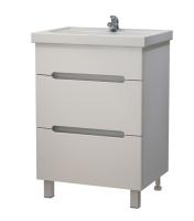 Тумба Сиэтл 60 + раковина Фостер  60 DB2 бел.  