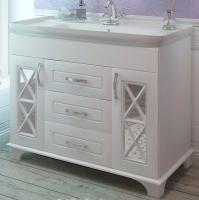 Тумба Дуглас 105+ум. Дуглас 1050 с сифоном (белый)