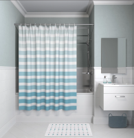 Штора для ванной комнаты, 180х180, полиэстер, IDDIS