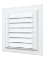 Решётка вентиляционная "ERA" (белая , стальная, с антимоскитной сеткой) (150х150) (1515 МЭ)
