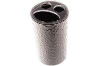 Стакан для зубных щеток  Delphinium "ХРОМ" пластик 106188