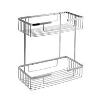 Полка прямоугольная двойная нерж.