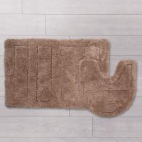 Набор ковриков 60х90 + 50х50 см, микрофибра, Beige Landscape IDDIS