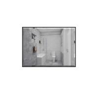 Зеркало 60х80 см с фацетом на черн. алюмин. профиле с универс. крепл. КЗСК