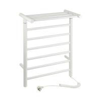 Полотенцесушитель электрический КЛАССИК-ПРЕМИУМ-ПРЯМОЙ БЕЛЫЙ с полк. 680*500*235  6 перекладин BRMIX