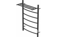 Полотенцесушитель электрический PN04858PB П5 500*800 с полкой  диммер справа, черный Point Афина ``