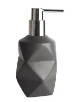Дозатор для жидкого мыла  керамика TETRA графит В4505-1