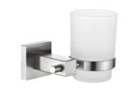 Стакан одинарный L71806  настенный стекло нерж.LEDEME