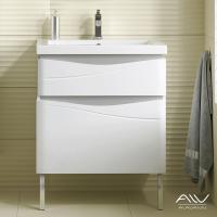 Тумба Silvia 70 + умывальник Como 70  белый (Алаванн)