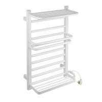 Полотенцесушитель эл. белый Лесенка с двумя полками 800*500*260 алюм BRIMIX