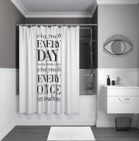 Штора для ванной комнаты, 200*180, полиэстер, IDDIS