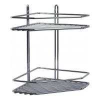 Полка угловая двойная хром F-624