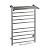 Полотенцесушитель электрический КЛАССИК-ПРЕМИУМ-ПРЯМОЙ с полкой 40*53 нержав с сухим 40 W