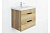 Тумба подвесная Легран 60.13, 2 ящика дуб галифакс+ умывальник Фостер 60