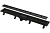 Желоб водоотв. AlcaPlast/AlcaDrain  APZ10BLACK-550М с порогами д/перф. решетки ЧЕРНЫЙ